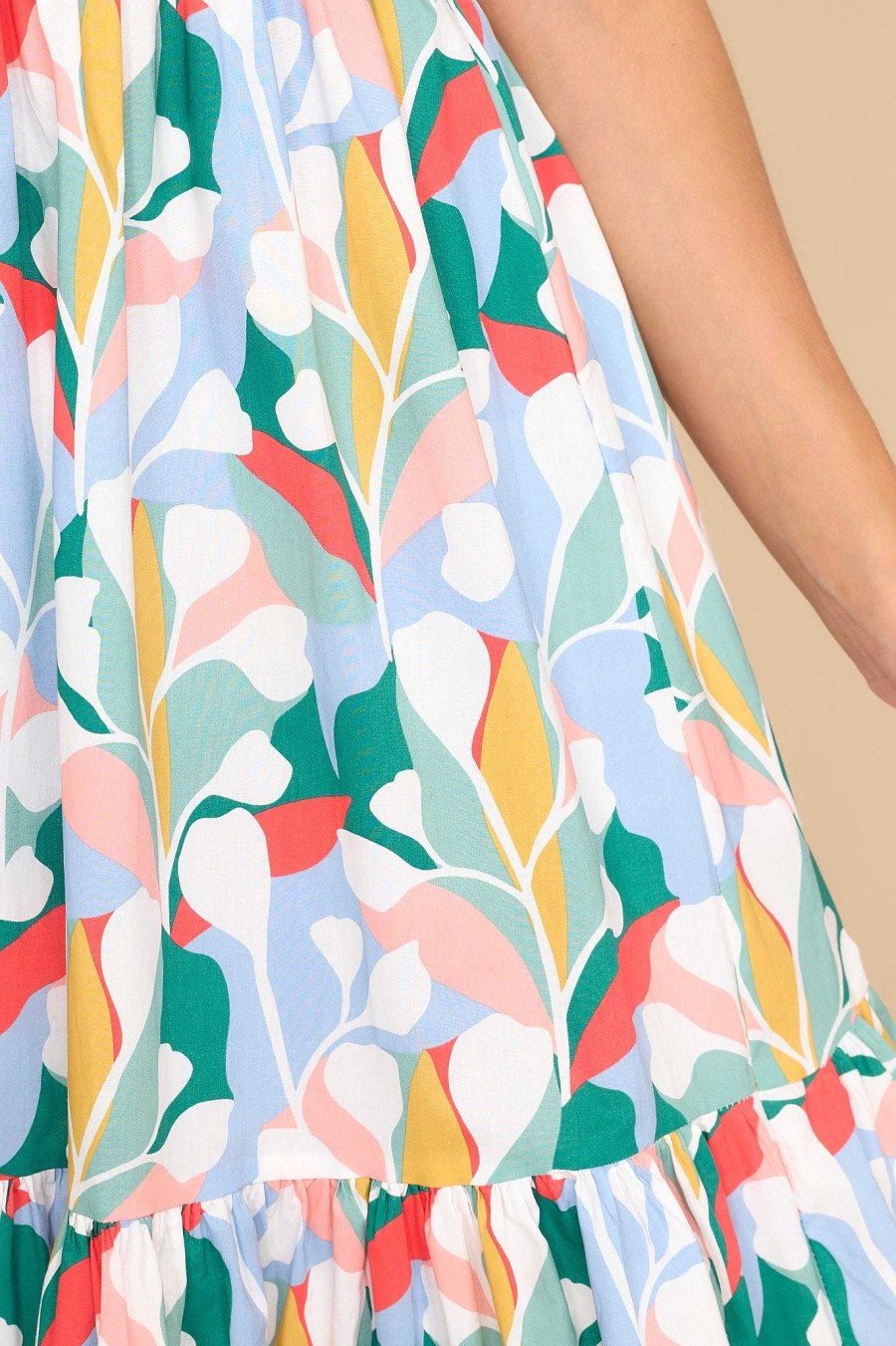 Clothing Aura Maxi Dresses | Wishing For You Multi Print Maxi Dress Sky Blue