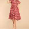 Clothing Victoria Dunn Mini Dresses | Rowan Sienna Dress Dark Rust