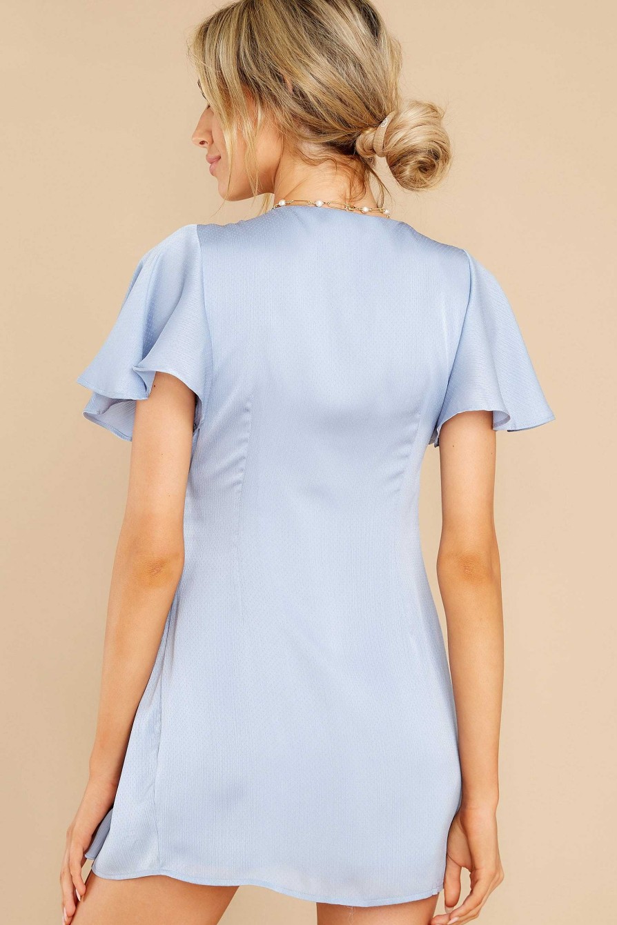 Clothing Aura Mini Dresses | Magnetic Energy Dress Slate Blue