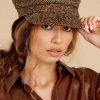 Accessories Red Dress Hats | Elementary My Dear Multi Tweed Cap Brown