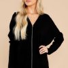 Clothing Red Dress Sweaters | Message At Midnight Tunic Sweater Black