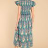 Clothing Victoria Dunn Midi Dresses | Primrose Cobalt Midi Dress Teal