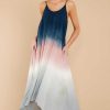Clothing Red Dress Maxi Dresses | What You Wanted Multi Ombre Maxi Dress Navy