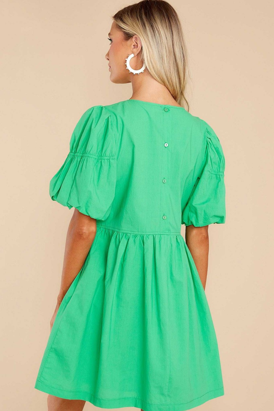 Clothing Red Dress Mini Dresses | Totally Brilliant Dress Kelly Green