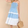 Clothing Red Dress Midi Dresses | Deep Roots Multi Floral Print Midi Dress Blue