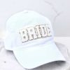 Accessories Red Dress Hats | To The Altar Embroidered Hat White