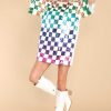 Clothing Red Dress Mini Dresses | Flawless Moments Multi Print Sequin Tunic White