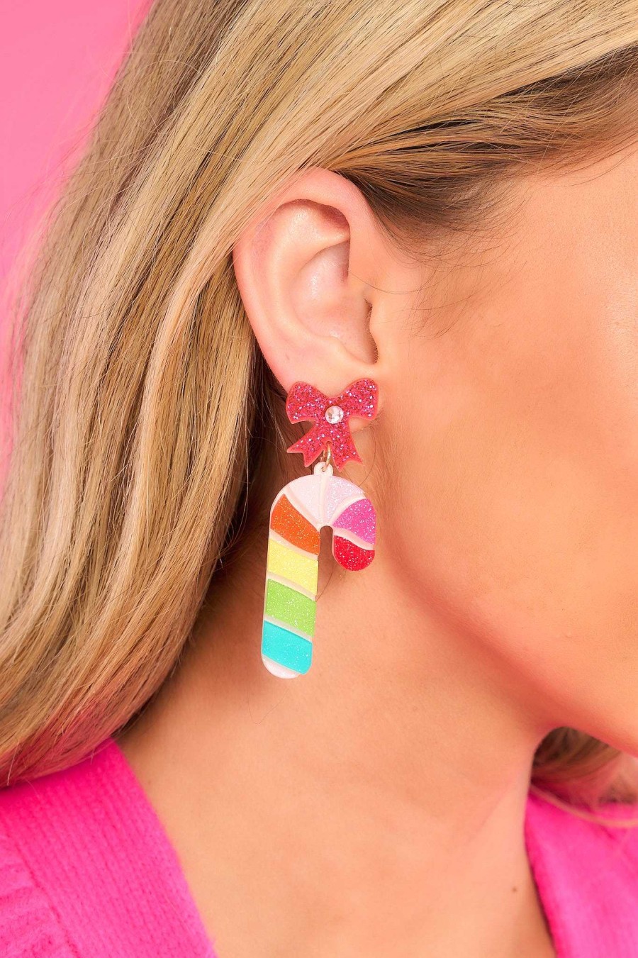 Jewelry Red Dress | Joyfully Sweet Multi Earrings Pink