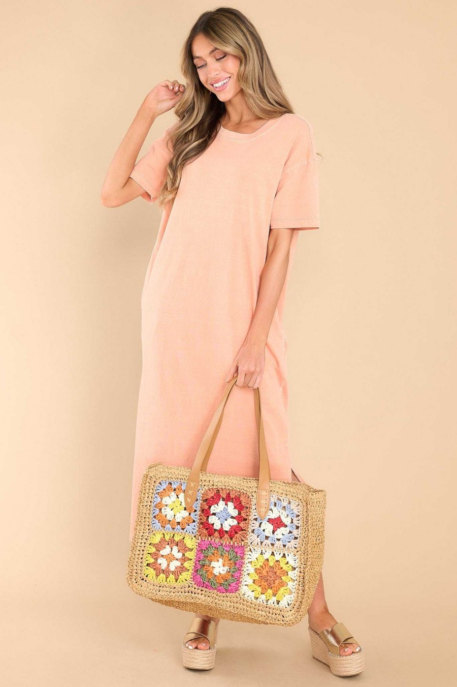 Clothing Red Dress Midi Dresses | Put Yourself First Midi Dress Melon