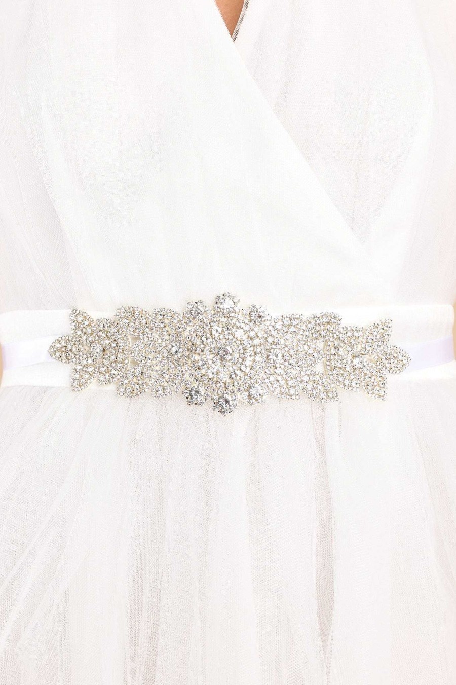 Accessories Red Dress Belts | Trust In Dreams Crystal Belt Silver