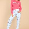 Clothing PJ Salvage Casual Tops | Ruffin' It Long Sleeve Top Red