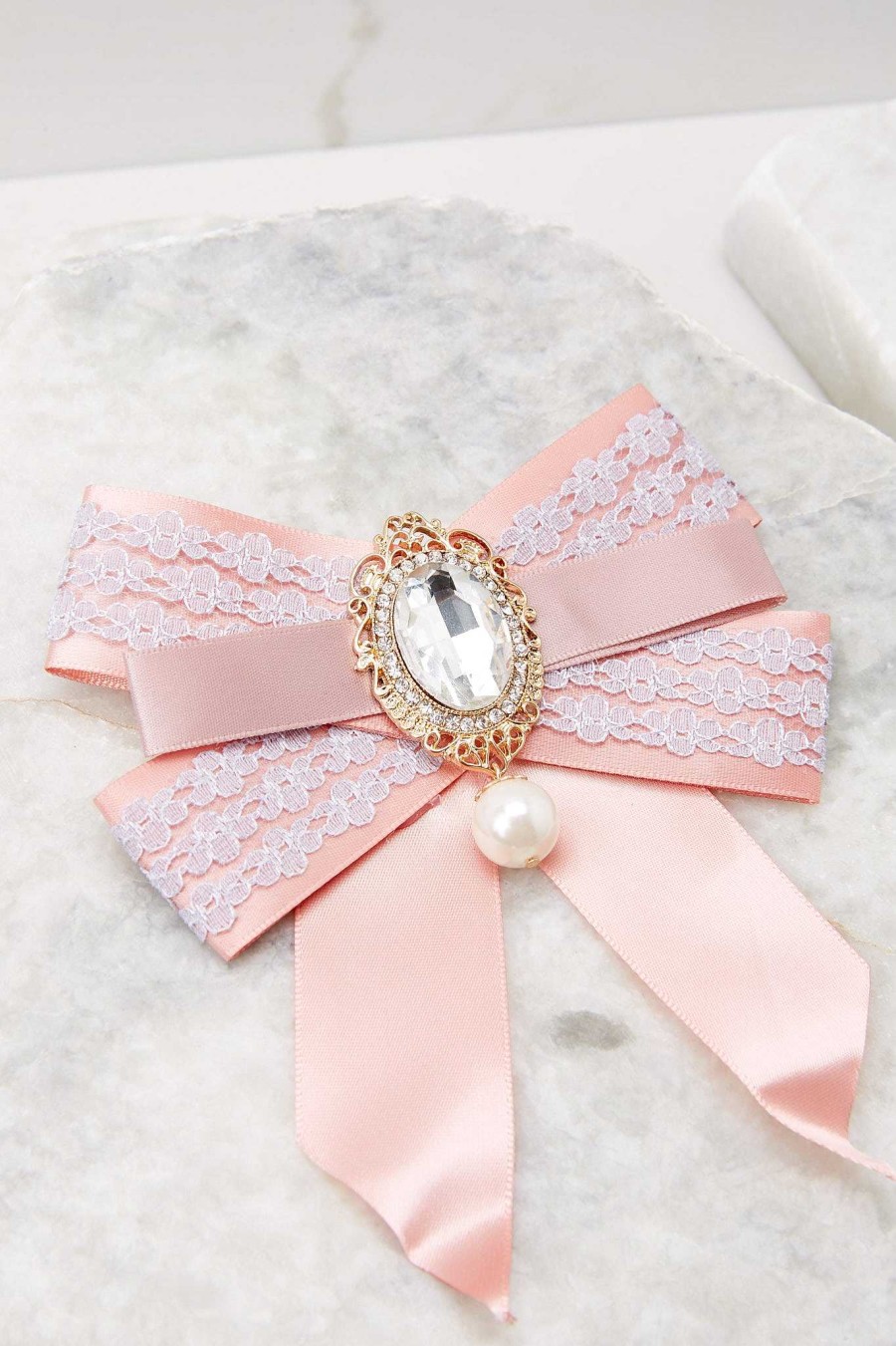 Accessories Red Dress Hair Accessories | Chase Your Dreams Bow Pink