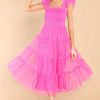 Clothing Red Dress Midi Dresses | With You Forever Midi Dress Pink
