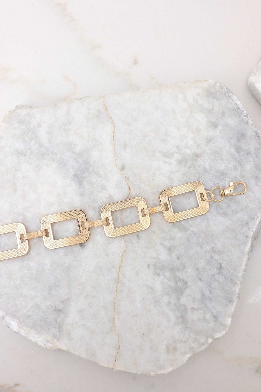 Accessories Red Dress Belts | Of My Dreams Chain Belt Gold