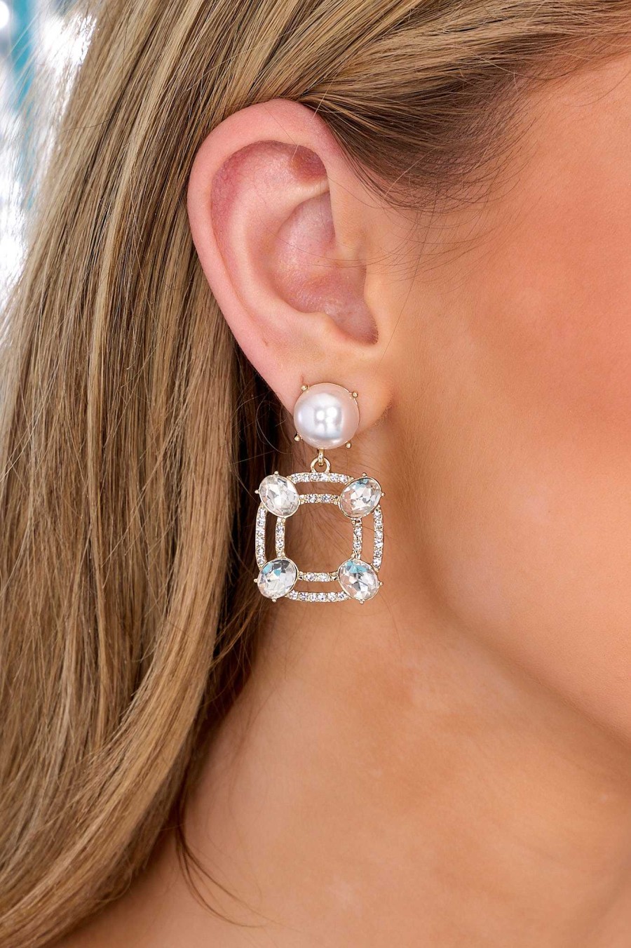 Jewelry Red Dress | Making New Rules Pearl Earrings Gold
