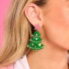 Jewelry Red Dress | Enchanted Forest Earrings Green