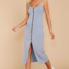 Clothing Dress Forum Midi Dresses | Check The Agenda Midi Dress Dusty Blue