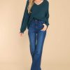 Clothing Red Dress Casual Tops | Just Makes Sense Sweater Dark Teal