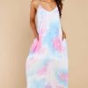 Clothing Red Dress Maxi Dresses | Part Of Your Charm Multi Tie Dye Maxi Dress Pink