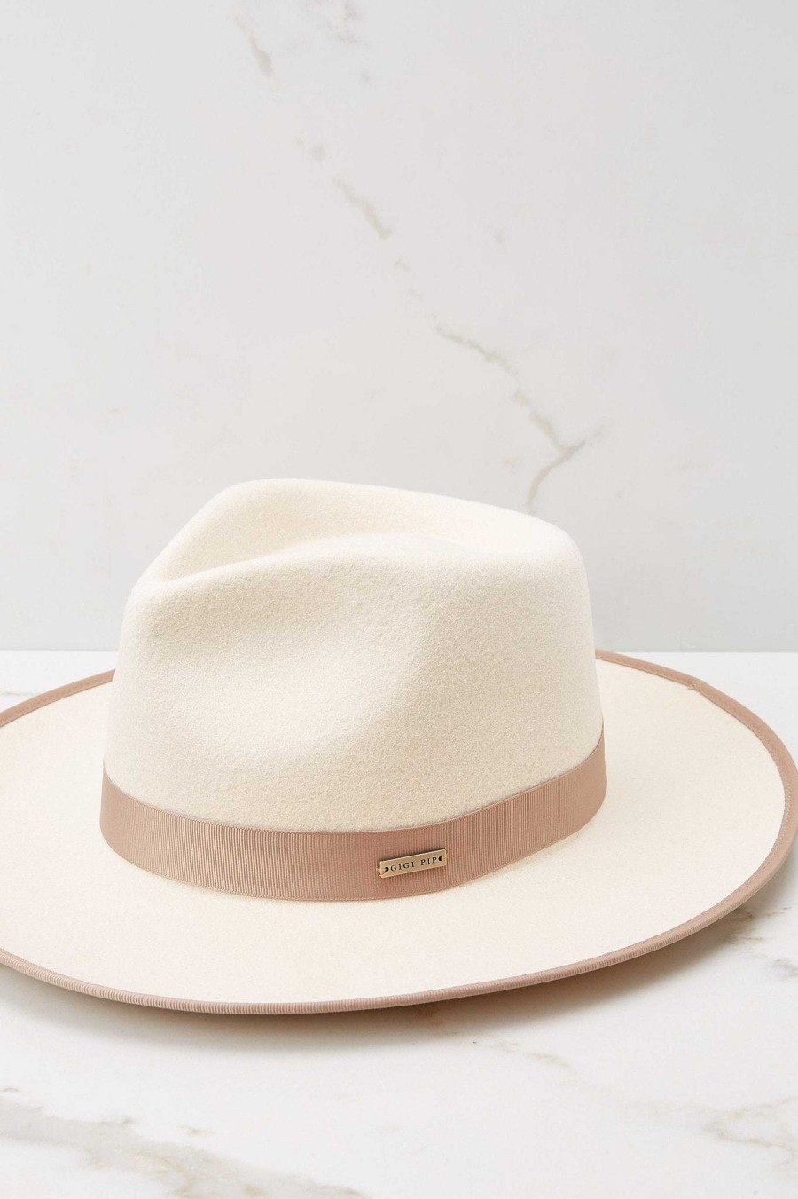 Accessories Gigi Pip Hats | Monroe Rancher Hat Off White