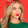 Accessories Red Dress Hair Accessories | Christmas Bulbs Headband Red
