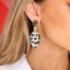 Jewelry Red Dress | Santa'S Little Helper Ornament Earrings Multi