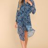 Clothing Meet Me In Santorini Midi Dresses | Devin Geo Dress Blue