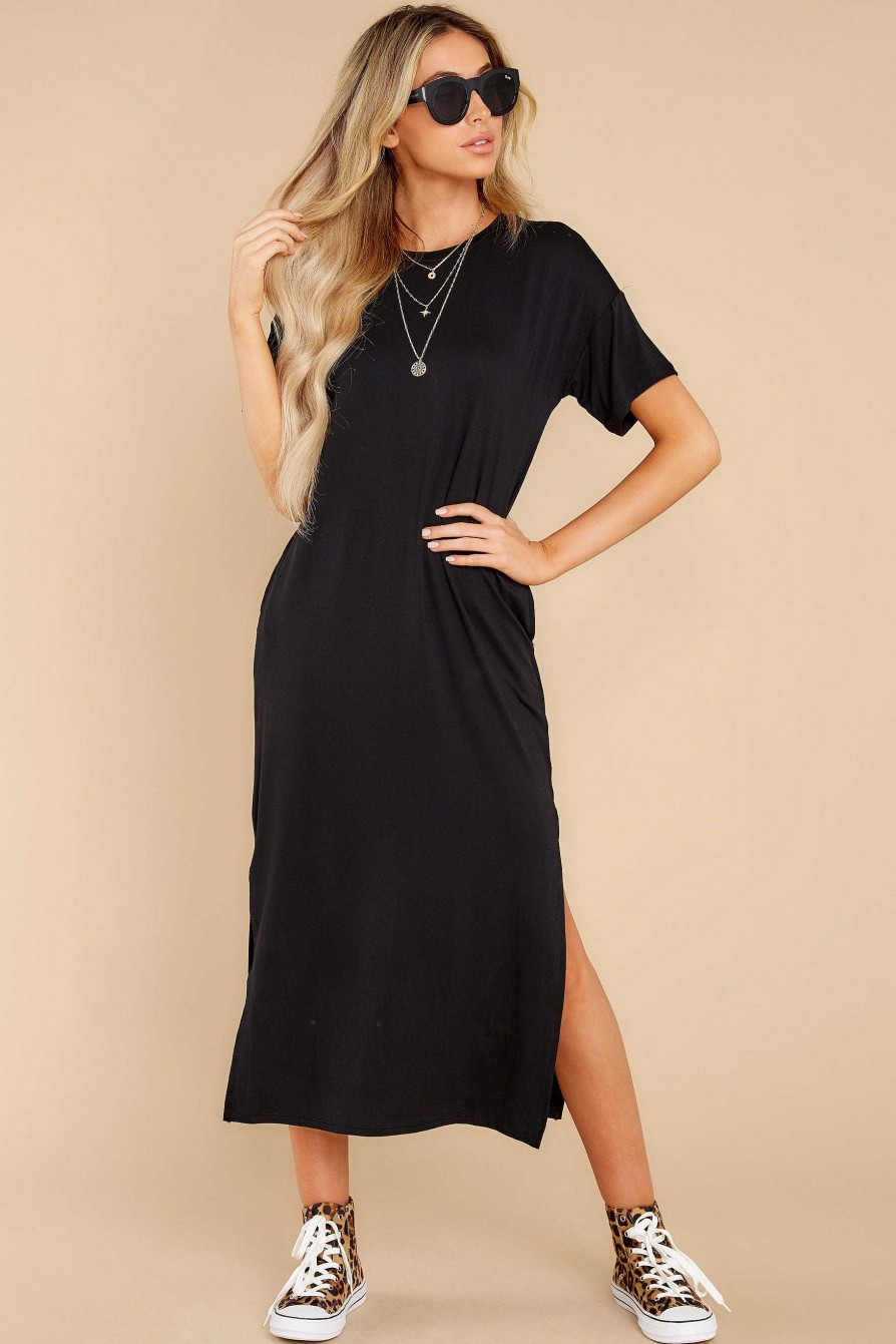 Clothing Red Dress Maxi Dresses | Book Smart Maxi Dress Black