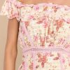 Clothing Barok Paris Maxi Dresses | My Wildest Dreams Floral Print Maxi Dress Coral