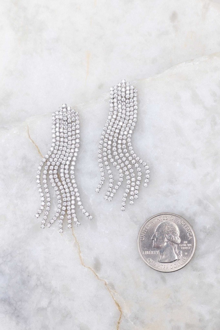 Jewelry Red Dress | How Dare You Earrings Silver