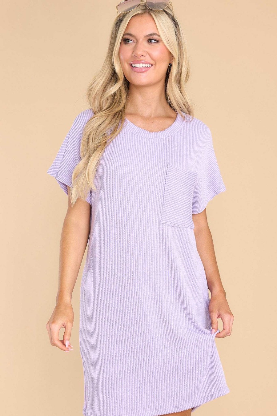 Clothing Red Dress Mini Dresses | Basically Perfect Lavender Dress Purple
