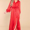 Clothing Aura Maxi Dresses | Settle The Score Maxi Dress Red