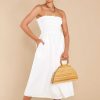 Clothing Red Dress Midi Dresses | Dancing By Moonlight Midi Dress White