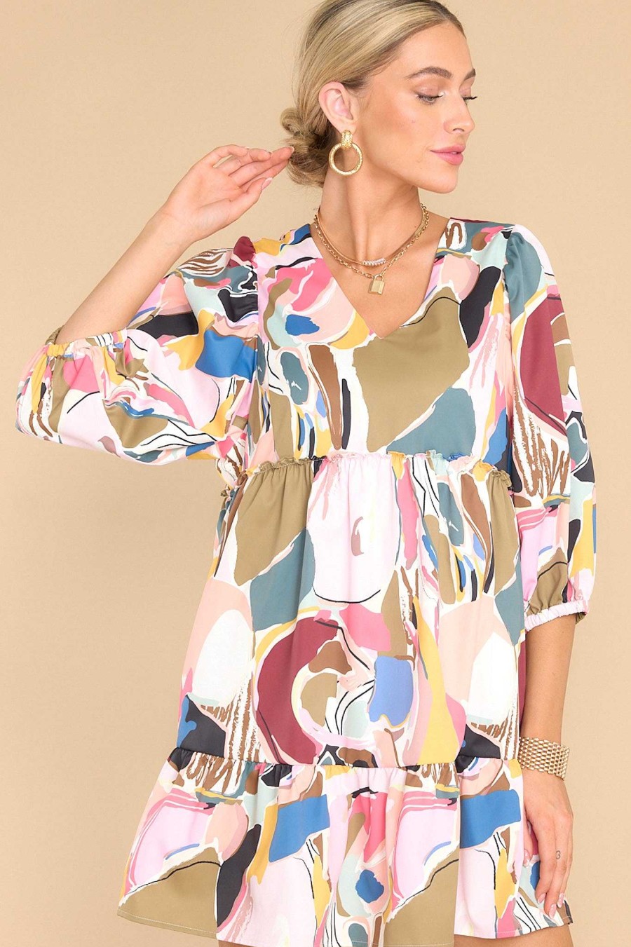 Clothing Crosby by Mollie Burch Mini Dresses | Addison Abstract Expressions Dress Print