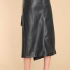 Clothing Red Dress Skirts | Put Me First Faux Leather Skirt Black