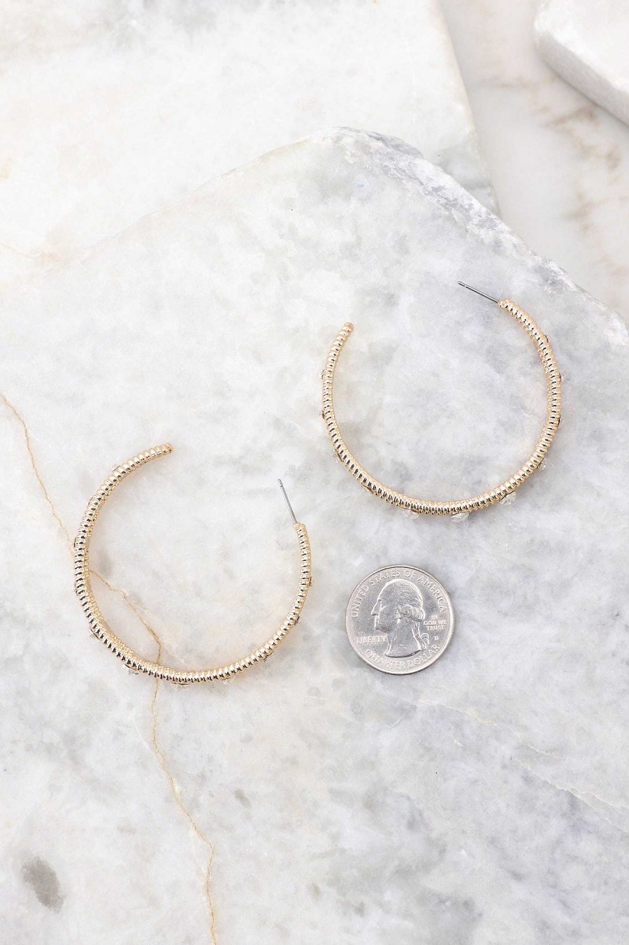 Jewelry Red Dress | Immediate Yes Hoop Earrings Gold