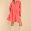 Clothing Aura Mini Dresses | Game Changer Spice Dress Red Orange