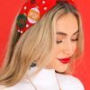 Accessories Red Dress Hair Accessories | Yuletide Glam Knot Headband Red