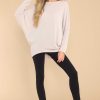 Clothing Red Dress Casual Tops | Refreshing Beauty Oatmeal Top Beige