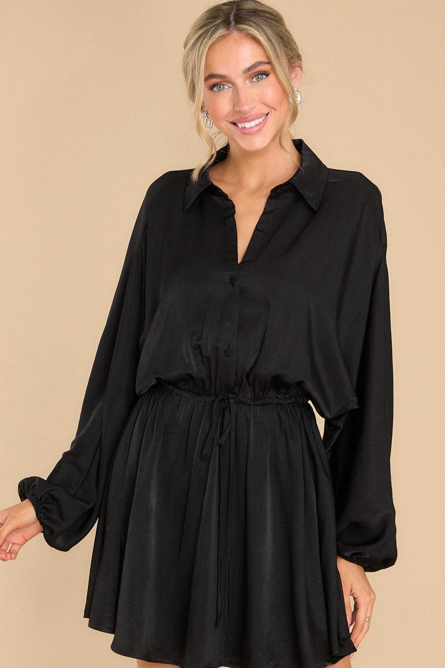 Clothing Red Dress Mini Dresses | Not Just Anybody Dress Black