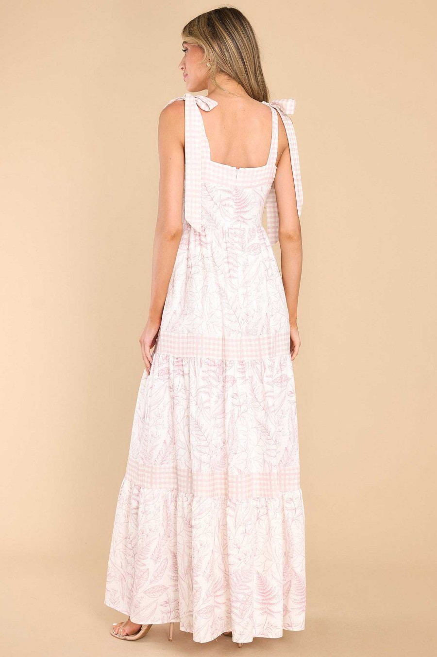 Clothing Aura Maxi Dresses | Forever With Me Print Maxi Dress Pink