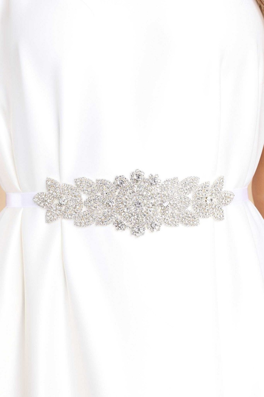 Accessories Red Dress Belts | Trust In Dreams Crystal Belt Silver