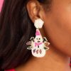 Jewelry Red Dress | Frosty Friends Beaded Earrings White