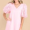 Clothing Red Dress Mini Dresses | In Your Own Time Dress Pink