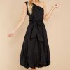 Clothing Red Dress Midi Dresses | Cheery Times Midi Dress Black