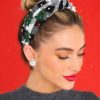 Accessories Red Dress Hair Accessories | Holiday Fever Plaid Knot Headband Black