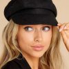 Accessories Red Dress Hats | Grounds Of Brooklyn Cap Black
