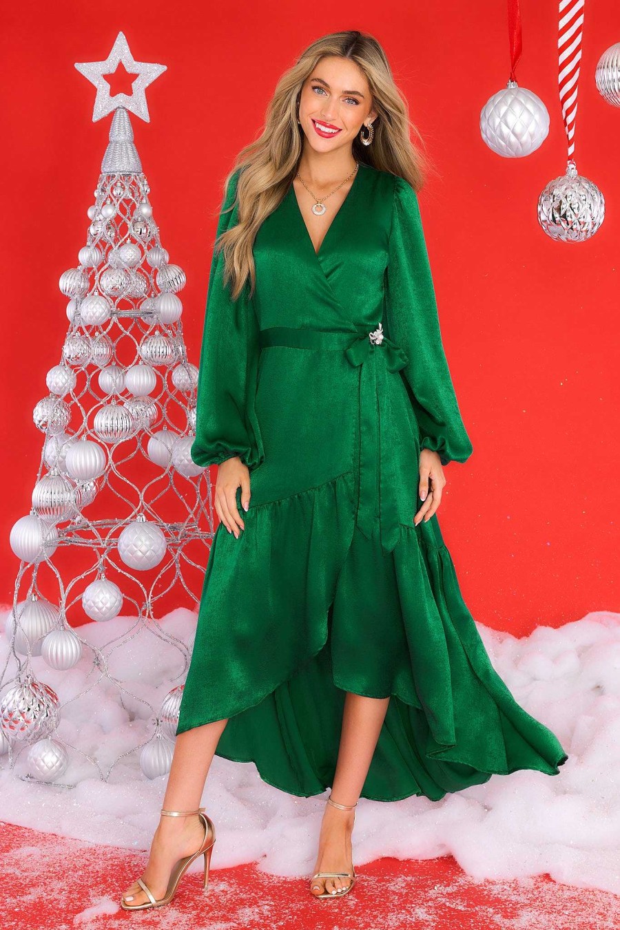 Clothing Aura Maxi Dresses | You Enchant Me Maxi Dress Emerald Green