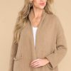 Clothing Red Dress Casual Tops | Do You Mind Cardigan Light Mocha