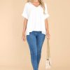 Clothing Red Dress Casual Tops | Can'T Say Goodbye Top Ivory